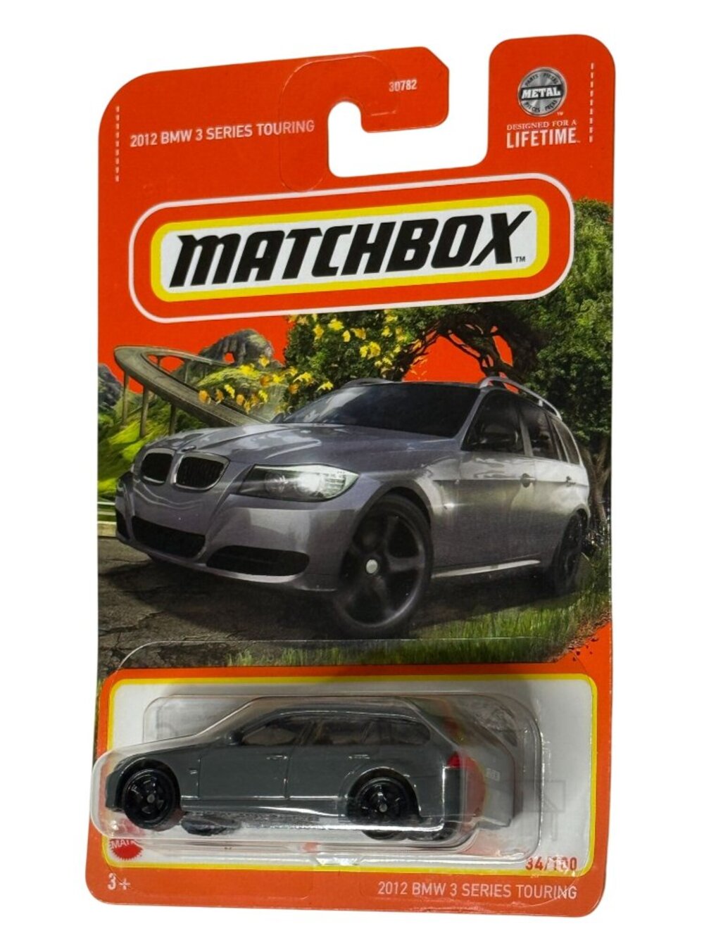Matchbox 2012 BMW 3 Series Touring Wagon Gray 34/100 HVL48 NOC New